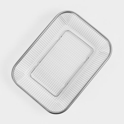 Сито-корзинка Доляна, 30×22 см, 201 нержавеющая сталь, серебристое