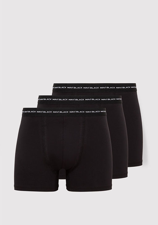 3lu Basic Siyah Boxer