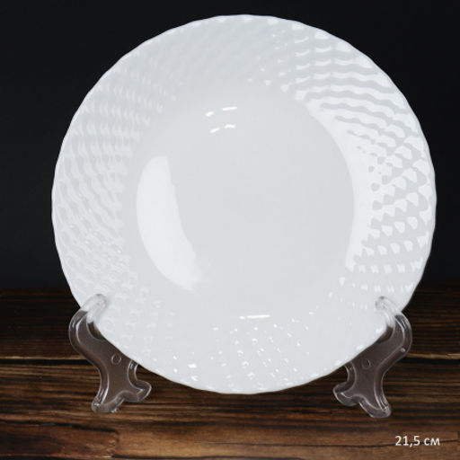 Тарелка 215 мм Фактурная белая / WVP85Q (WHITE)