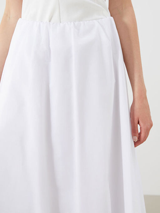 Beli Lastikli Poplin Balon Etek