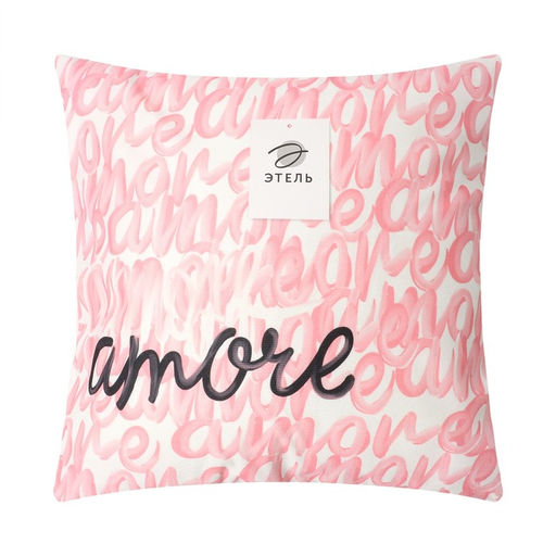 Наволочка декоративная ЭтельAmore 40х40 см, полиэстер, велюр  фото 5