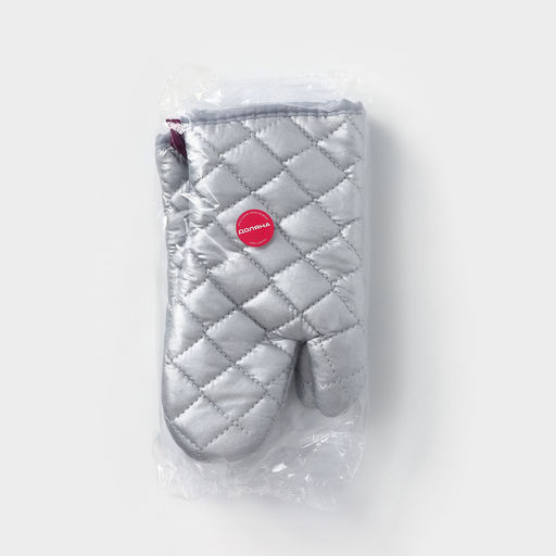 Набор прихваток Доляна «Профи», 2 шт., 30×16×2 см, серый