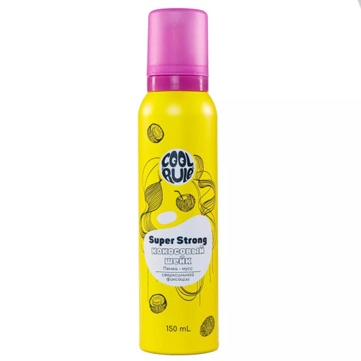 Пенка-мусс для укладки волос сверхсильной фиксации Кокосовый Шейк CR0019