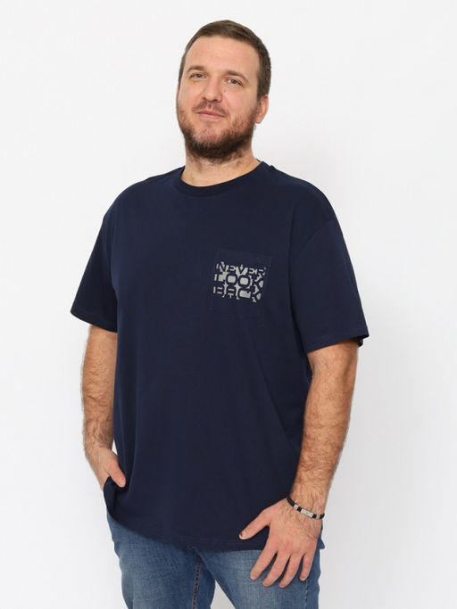 CRB wear/CWLM 60323-41 Футболка мужская,темно-синий/Ex.Cherubino