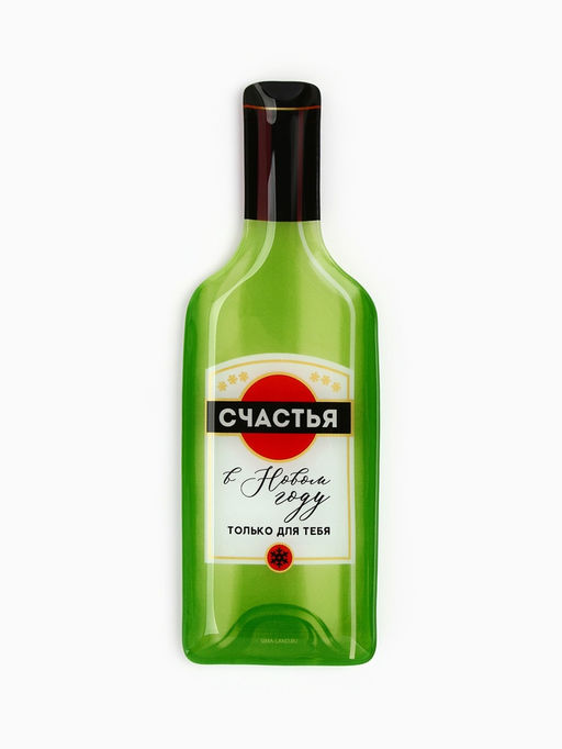 Блюдо сервировочное новогоднее «Счастья в Новом году», 12×35 см