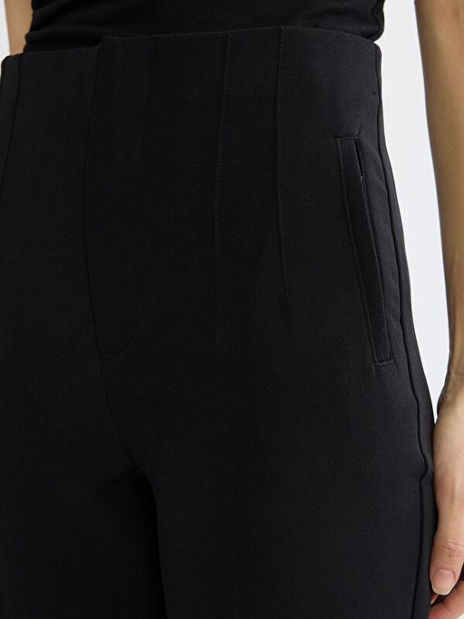 Y?ksek Bel Kad?n Gabardin Pantolon