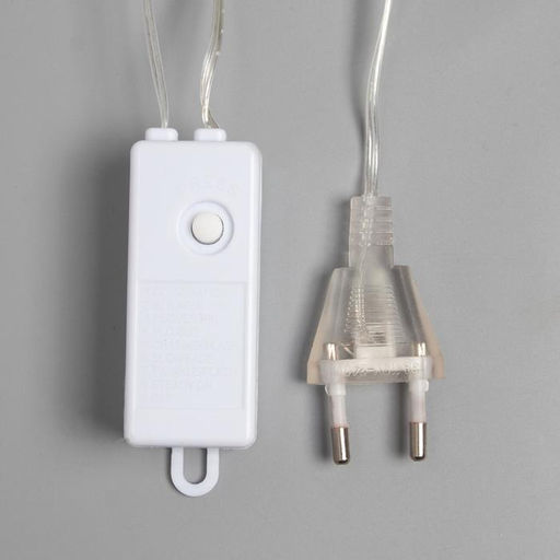 Гирлянда Занавес 1.6?1.6 м роса, IP20, серебристая нить, 160 LED, свечение тёплое белое, 8 режимов, 220 В - Luazon lighting фото 6