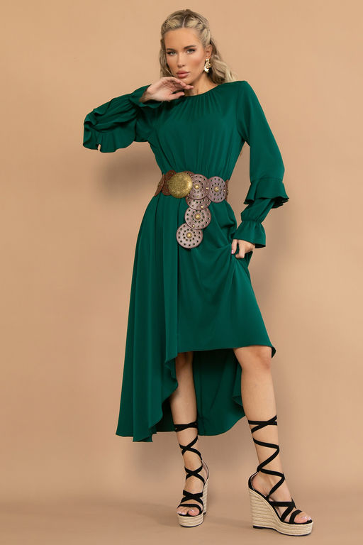 Платье Манящий аромат (изумрудный) - Эльза фото 7
