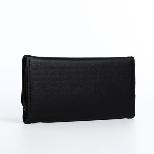 Кошелёк женский на магните, 20×3×9 см, чёрный