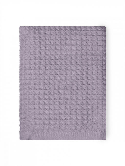 Полотенце для лица 50x90 лавандовый вафельное полотно