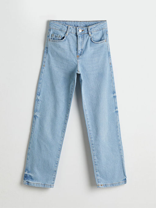Straight Fit K?z ?ocuk Jean Pantolon