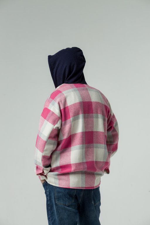 Рубашка утепленная,  толстовка c капюшоном оверсайз - Knitka wear фото 3