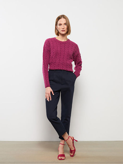 Kad?n Standart Fit D?z Pantolon