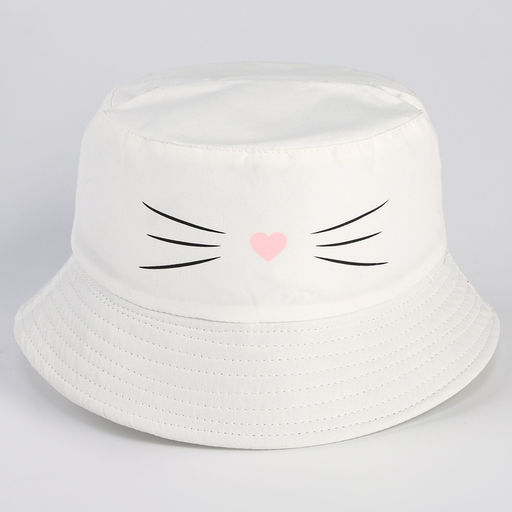 Панама детская для девочки «Кошка», + ушки-заколки, р-р 54