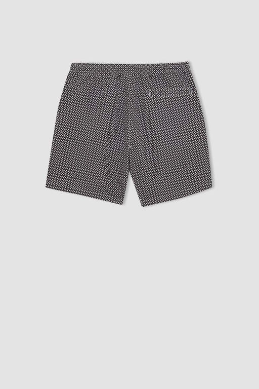 Короткие шорты для плавания стандартного кроя с сетчатой подкладкой и рисунком - Defacto фото 10