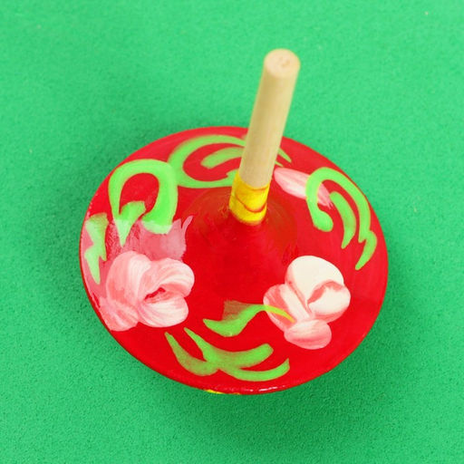 Каталка-волчок, с росписью, МИКС