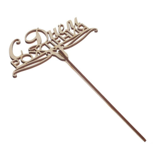 Цена за 5 шт. Топпер для торта «С днём рождения», МИКС