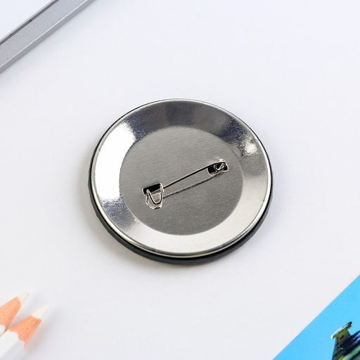 Цена за 10 шт. Значок закатной 23 февраля, d=5.6 см