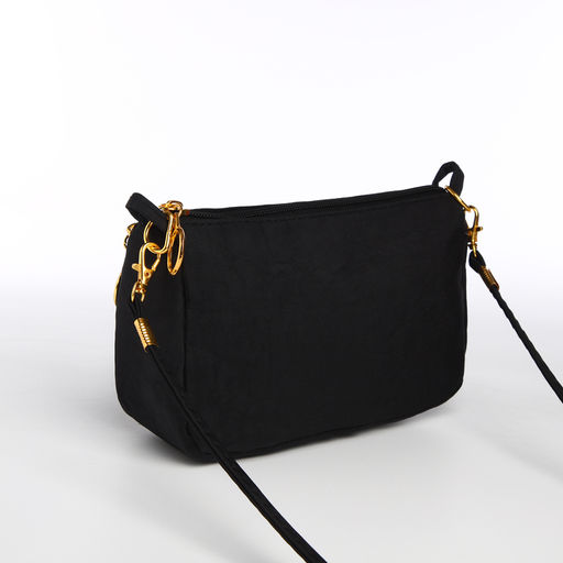Сумка женская кросс-боди на молнии, цвет чёрный - Simaland фото 4