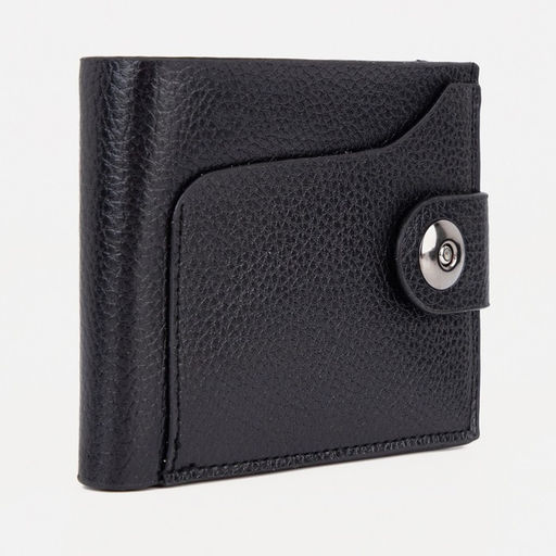 Портмоне мужское на магните, чёрное
