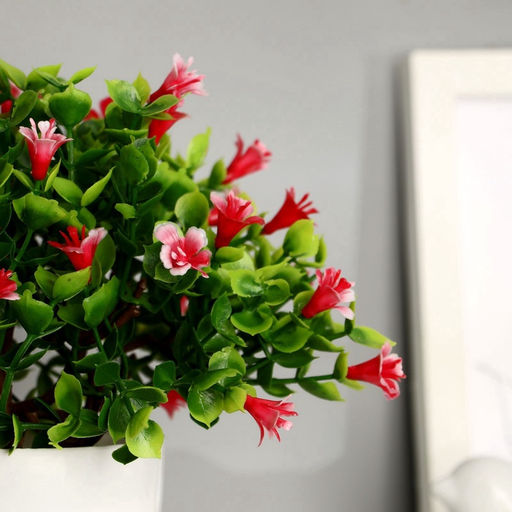 Искусственный цветок в горшке «Примула галант», 17×19 см, МИКС