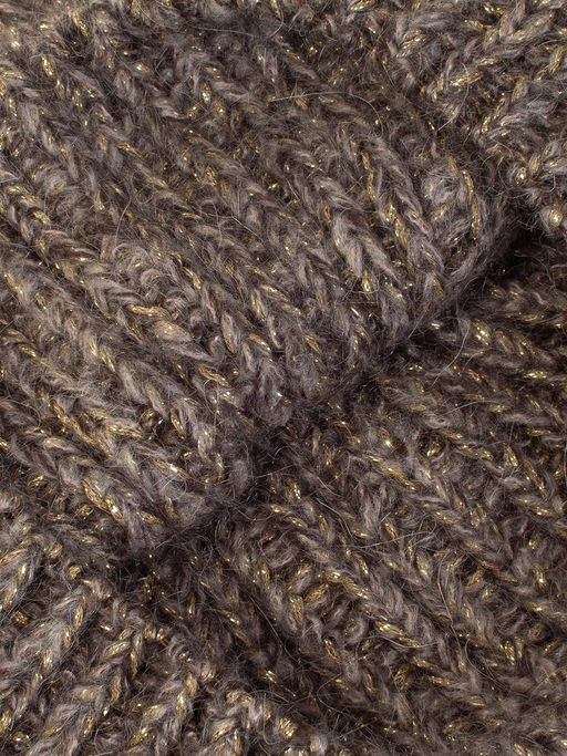 Шапка жен. мох+шерсть+виск+люр LB-BR55034 d.brown/gold - Labbra фото 8