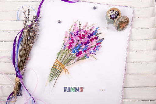 Набор для вышивания PANNA Живая картина JK-2132 Букет лаванды 14 х 21.5 см