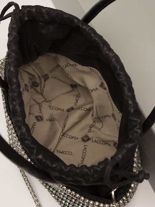 LACCOMA сумка ST133-червонное серебро стразы хлопок