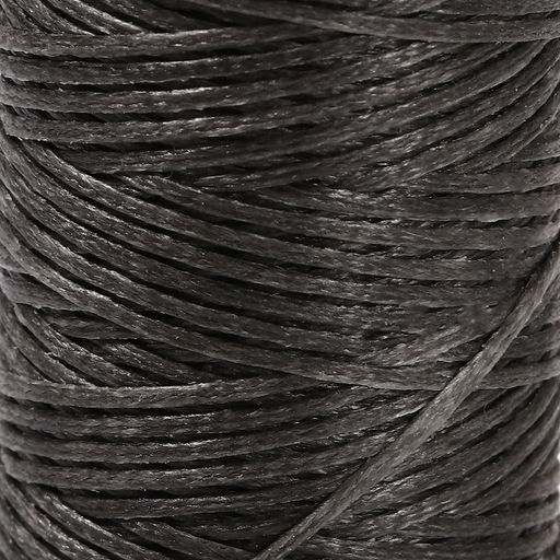 Нитки вощёные, плетёные, плоские, 150D/16, 0.8 мм, 50±2 м, тёмно-серые