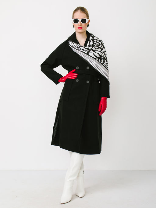 Большой мягкий очень нежный двусторонний платок - Tantino фото 2