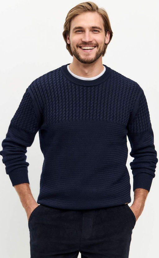 Пуловер F421-1557 d.blue - Fine joyce фото 2