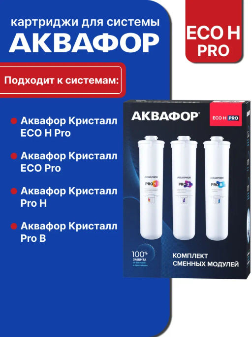 Комплект сменных модулей Eco H Pro - Аквафор фото 5