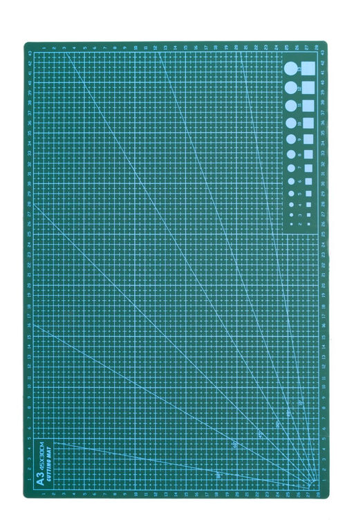 Коврик для рукоделия двухсторонний А3 (SF-6074) зеленый УЦЕНКА - Больше подарков фото 2