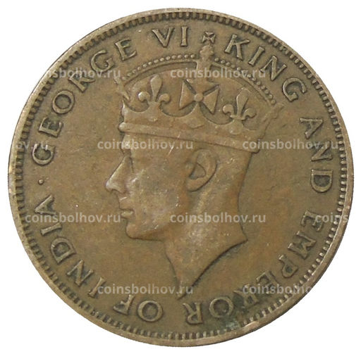 Монета 1 цент 1947 года Британский Гондурас