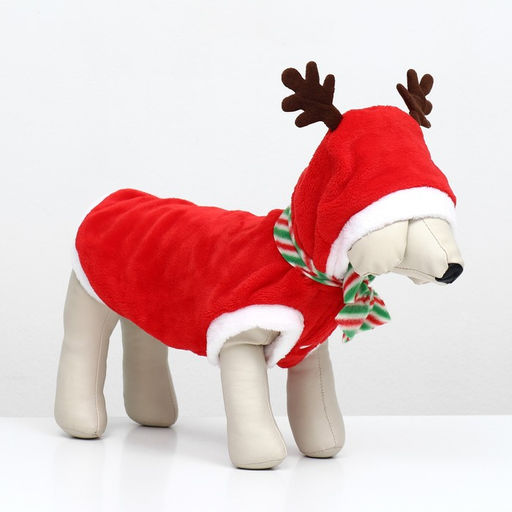 Костюм Новогодний с рожками, размер 2XL (ДС 45, ОГ 55 см) - Simaland фото 3