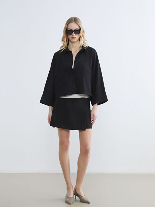 ?izgili Oversize Kad?n G?mlek