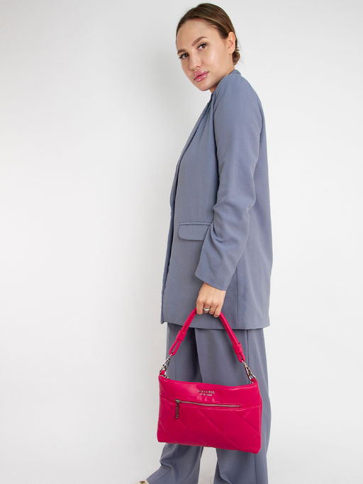 LACCOMA сумка Майя-24-L815-маджента эко кожа хлопок фото 6