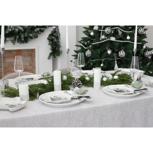 Блюдо сервировочное Доляна «Хюгге», d=20 см, доломит, белое