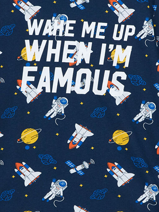 Bisiklet Yaka Erkek ?ocuk Pijama Tak?m? - Waikiki фото 3