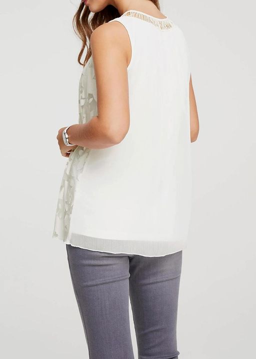 Топ, белый - Linea tesini фото 4