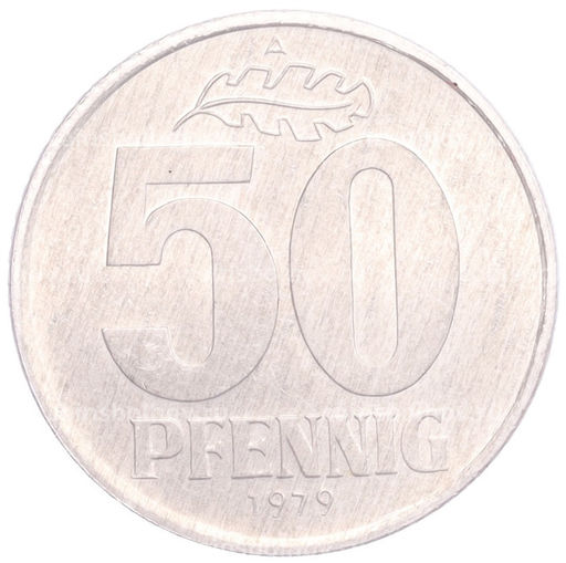 Монета 50 пфеннигов 1979 года A Восточная Германия (ГДР)