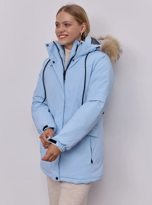 T3442-5 Куртка зимняя парка с капюшоном удлиненная - Strobbs фото 15