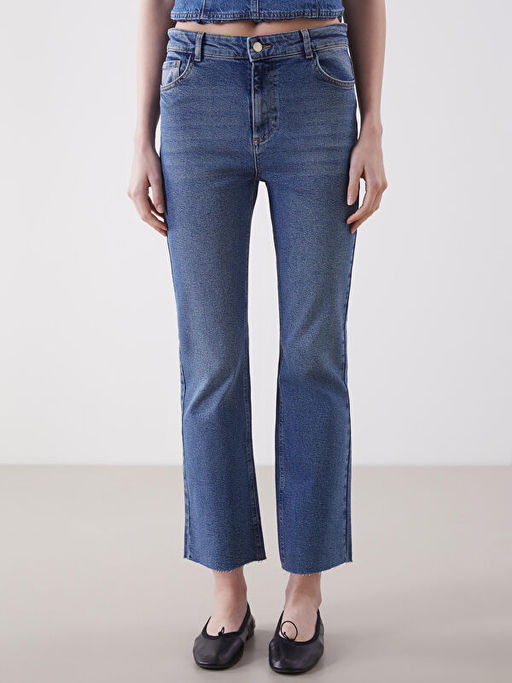 Flare Kad?n Jean Pantolon