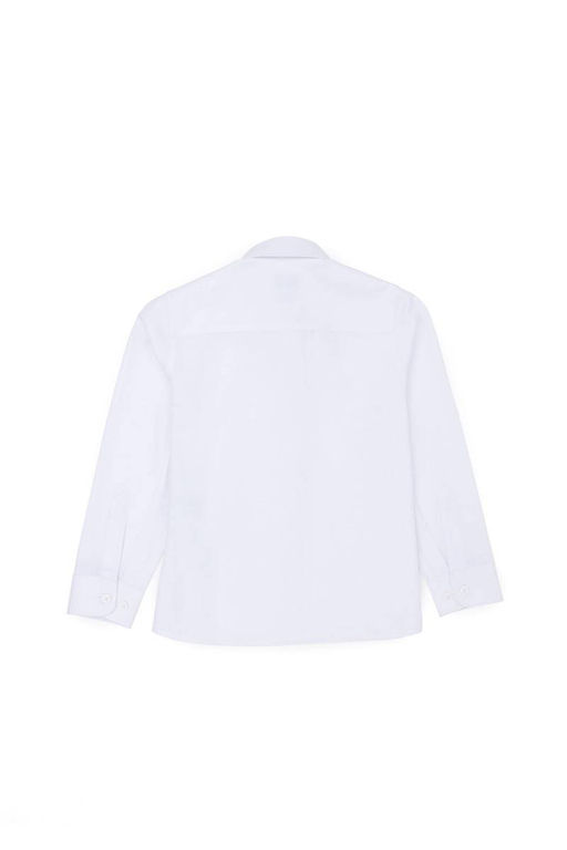 Белая базовая рубашка с длинным рукавом для мальчика - U.s. polo assn фото 3
