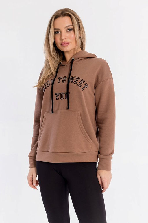Толстовка М323135ВШб Коричневый - Елена фото 2