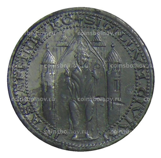 Монета 10 пфеннигов 1917 года Германия  Нотгельд Ашаффенбург