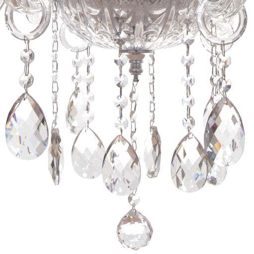 Люстра подвесная в стиле барокко "Alfemminile" 8*40Вт 25-DZ888 со стеклянными основаниями