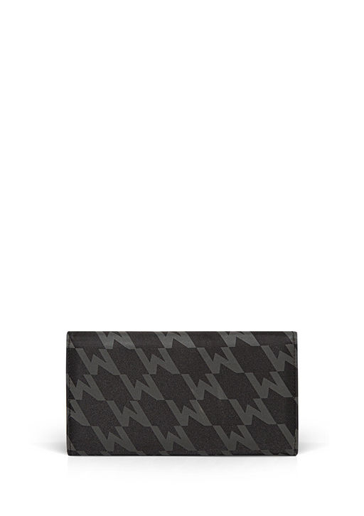 M Logo Bask?l? Siyah Cuzdan - Mavi фото 2