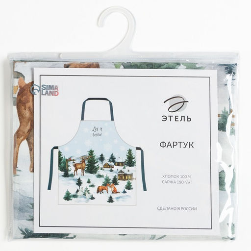 Фартук Этель Forest animals 60х70см, 100% хл, саржа 190 гр/м2  фото 7