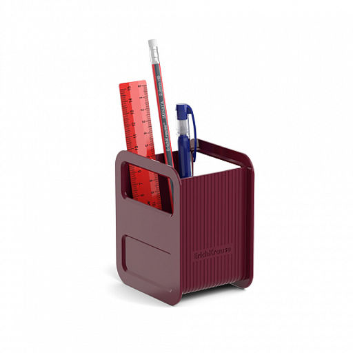 Цена за 1 шт. Набор настольный пластиковый ErichKrause® Techno, Marsala, рубиновый